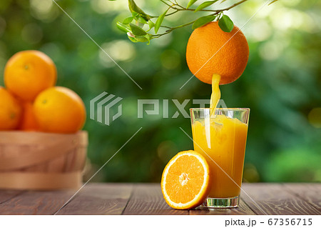 orange juice pouring in glass orange juice pouring in glass 67356715