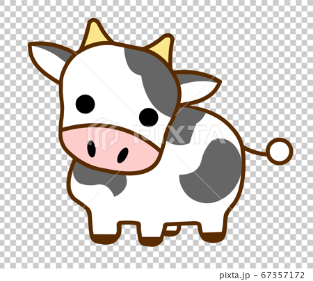 新年素材可爱牛透明图像 图库插图