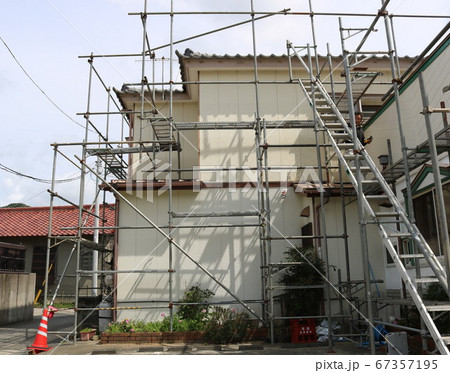 自宅改修工事による足場組立 67357195