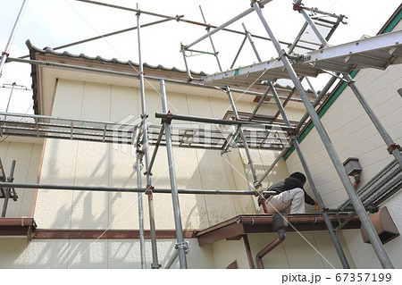 自宅改修工事による足場組立 67357199