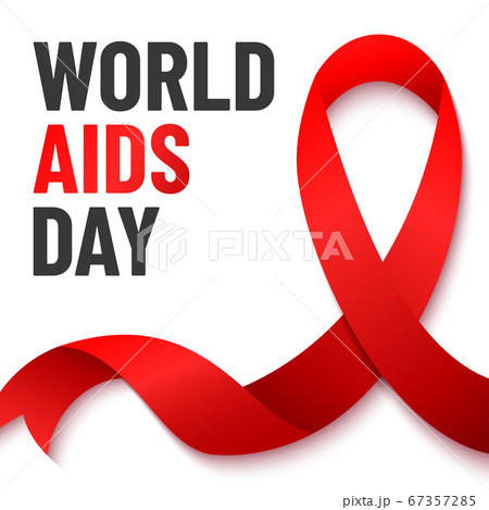 World AIDS day poster. Aids Awareness Red Ribbon. Vector illustration. World AIDS day poster. Aids Awareness Red Ribbon. Vector illustration. 67357285