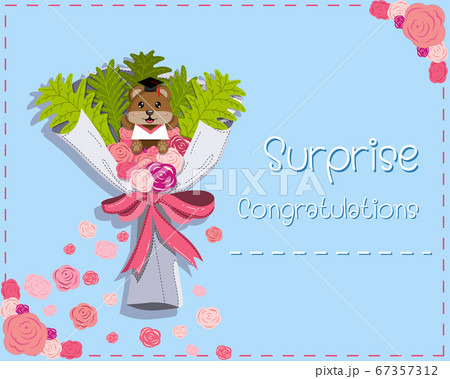 flower and bear gift for education knowledge for high school. 67357312