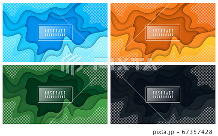 Colorful liquid and geometric background with fluid gradient shapes 67357428