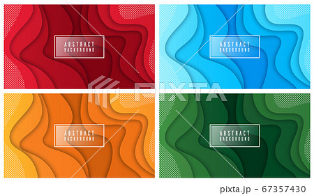 Colorful liquid and geometric background with fluid gradient shapes 67357430
