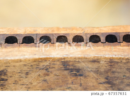 An antique wooden tool for the manufactory production of Havana cigars  An antique wooden tool for the manufactory production of Havana cigars  67357631