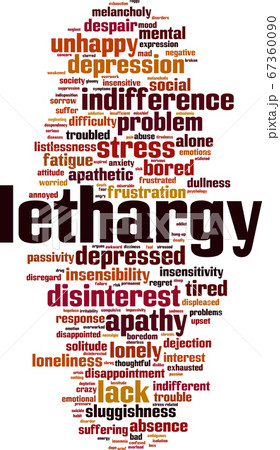 Lethargy word cloud 67360090