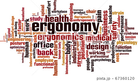Ergonomy word cloud 67360120