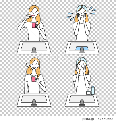 穿衣服的女人。 67360668