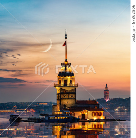 Maiden Tower and moon 67362806