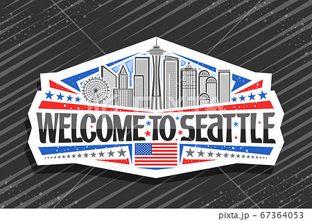 Vector Logo For Seattleのイラスト素材