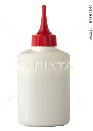 Oil or glue bottle isolated on white background. 67364846
