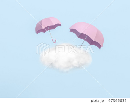 Sao không coi hình ảnh của chiếc ô dù hồng với một đám mây mưa trên nền trời? Bức ảnh này sẽ cho bạn cảm giác như bạn đang bước qua một cơn mưa mà không bị ướt một giọt nước!