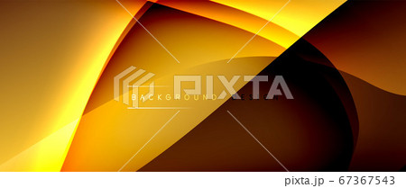 Fluid gradient waves with shadow lines and glowing light effect, modern flowing motion abstract background for cover, placards, poster, banner or flyer 67367543