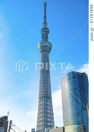 西十間橋から望む東京スカイツリー 67367699