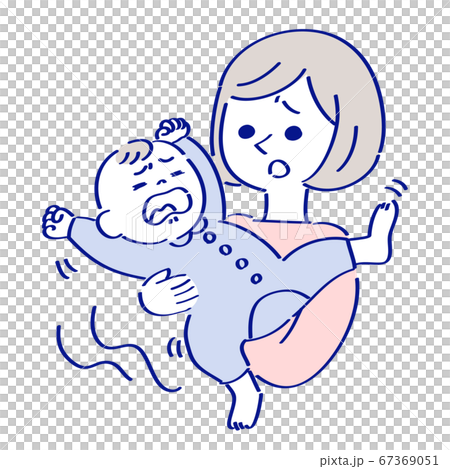 Mother blue who is troubled with crying baby Mother blue who is troubled with crying baby 67369051