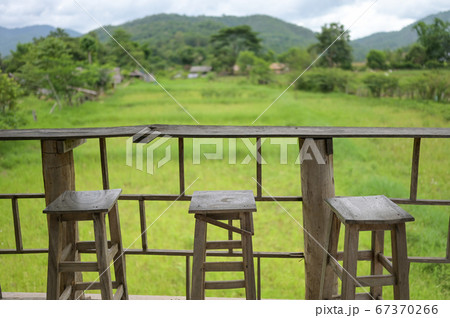 wooden table and chair for drink coffee and wooden table and chair for drink coffee and 67370266