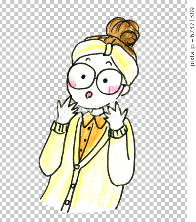 女人洗完澡後以水彩插圖 女人洗完澡後以水彩插圖 67371389