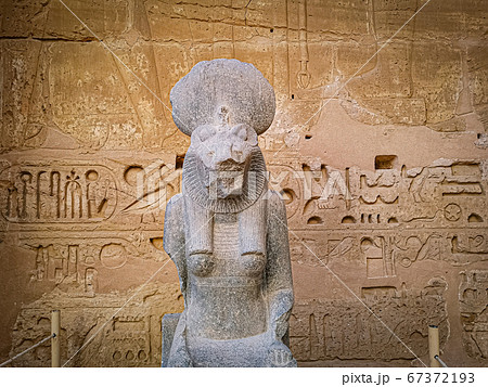 Statue of Sekhmet, Egyptian goddess with a lioness 67372193