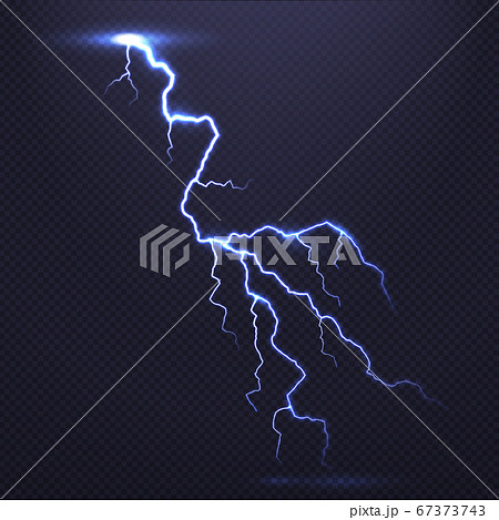 Lightning, natural light effect, bright glowing isolated on dark background. Magic thunderstorm, flash bolt Lightning, natural light effect, bright glowing isolated on dark background. Magic thunderstorm, flash bolt 67373743