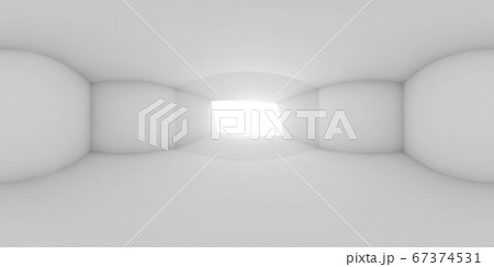 Abstract empty white interior, 3d panorama 67374531