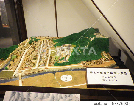 郡上八幡城内に展示してある復元模型 67376982