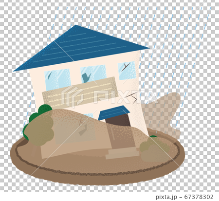 Vector illustration of a flooded house Vector illustration of a flooded house 67378302