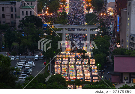 照国神社の美しい六月灯 67379866