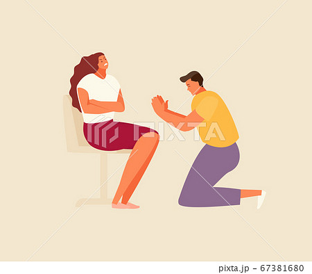 Sorry man apologizes to woman 67381680