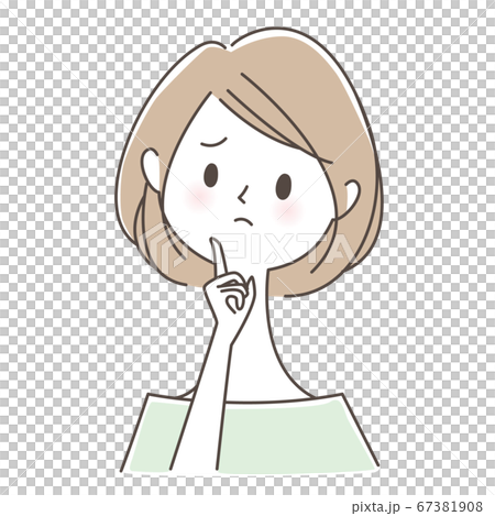 悩む女性 67381908