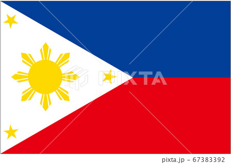 フィリピンの国旗のイラスト素材