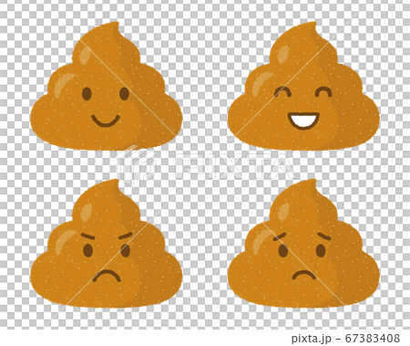 かわいいウンチのキャラクター　うんこのアイコンセット 67383408