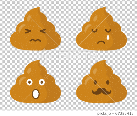 ウンチのキャラクター（表情セットB） 67383413