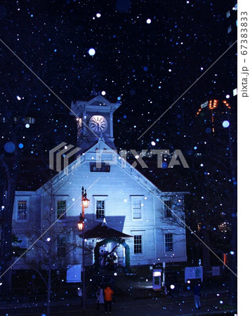 雪の札幌時計台 雪の札幌時計台 67383833