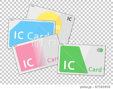 色々な交通系ICカードのイラスト 67383958