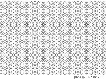 アイヌ文様パターン5のイラスト素材