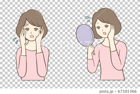 急於皮膚粗糙的女人 67385366