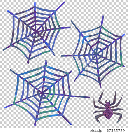 ベクター 蜘蛛の巣のイラスト ハロウィン素材のイラスト素材