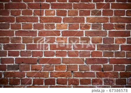 Red brick wall background. Old brick texture, Red brick wall background. Old brick texture, 67386578