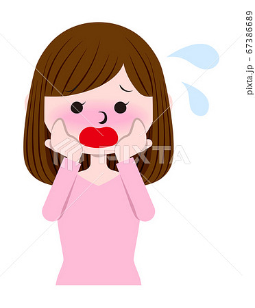 恥ずかしがる女性 恥ずかしがる女性 67386689