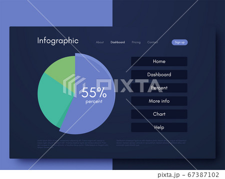 Vector graphic infographics. Template for creating Vector graphic infographics. Template for creating 67387102