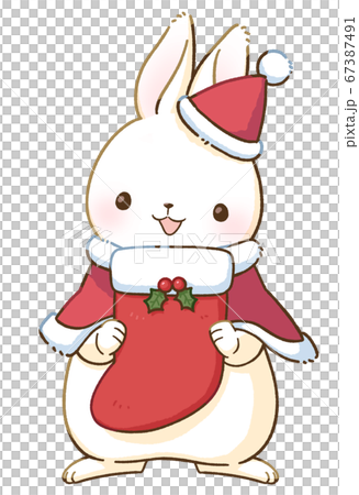 White rabbit and Christmas (big socks) White rabbit and Christmas (big socks) 67387491
