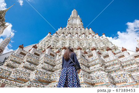 Wat Arun The Temple of Dawn beautiful ancient architecture Landmark of Bangkok Wat Arun The Temple of Dawn beautiful ancient architecture Landmark of Bangkok 67389453