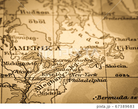 古地図　アメリカ東海岸 67389683