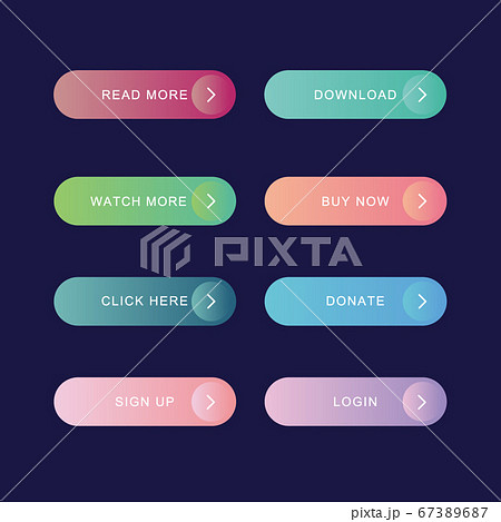 マテリアルデザインウェブボタン 67389687