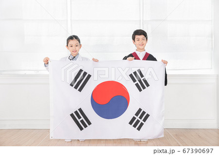 Happy children concept, a portrait of asian children smiling 507 67390697