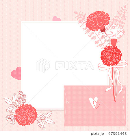 Carnations flower background. Flowers composition illustration001 67391448