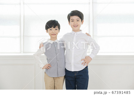 Happy children concept, a portrait of asian children smiling 148 67391485