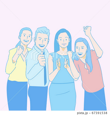 Teamwork and success concept illustration 002 Teamwork and success concept illustration 002 67391538