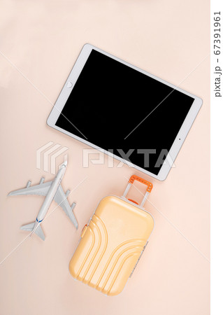 Travel concept- traveler accessories on colorful background 115 Travel concept- traveler accessories on colorful background 115 67391961