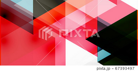 Geometric abstract background, mosaic triangle and hexagon shapes. Trendy abstract layout template for business or technology presentation, internet poster or web brochure cover, wallpaper Geometric abstract background, mosaic triangle and hexagon shapes. Trendy abstract layout template for business or technology presentation, internet poster or web brochure cover, wallpaper 67393497